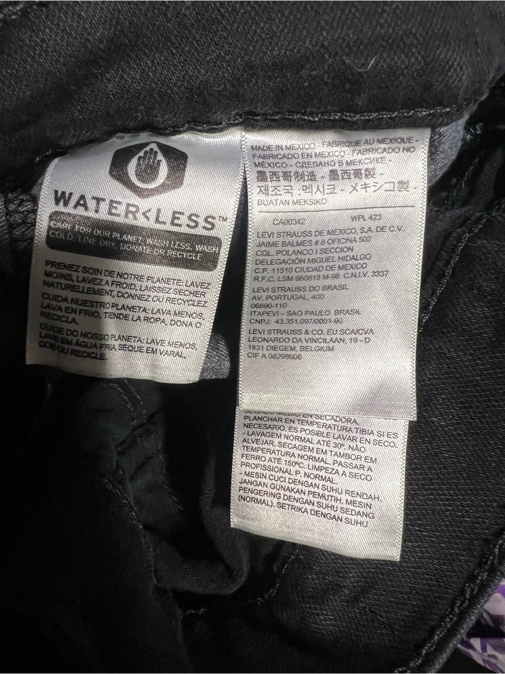 Levi's Black Straight-Leg Jeans